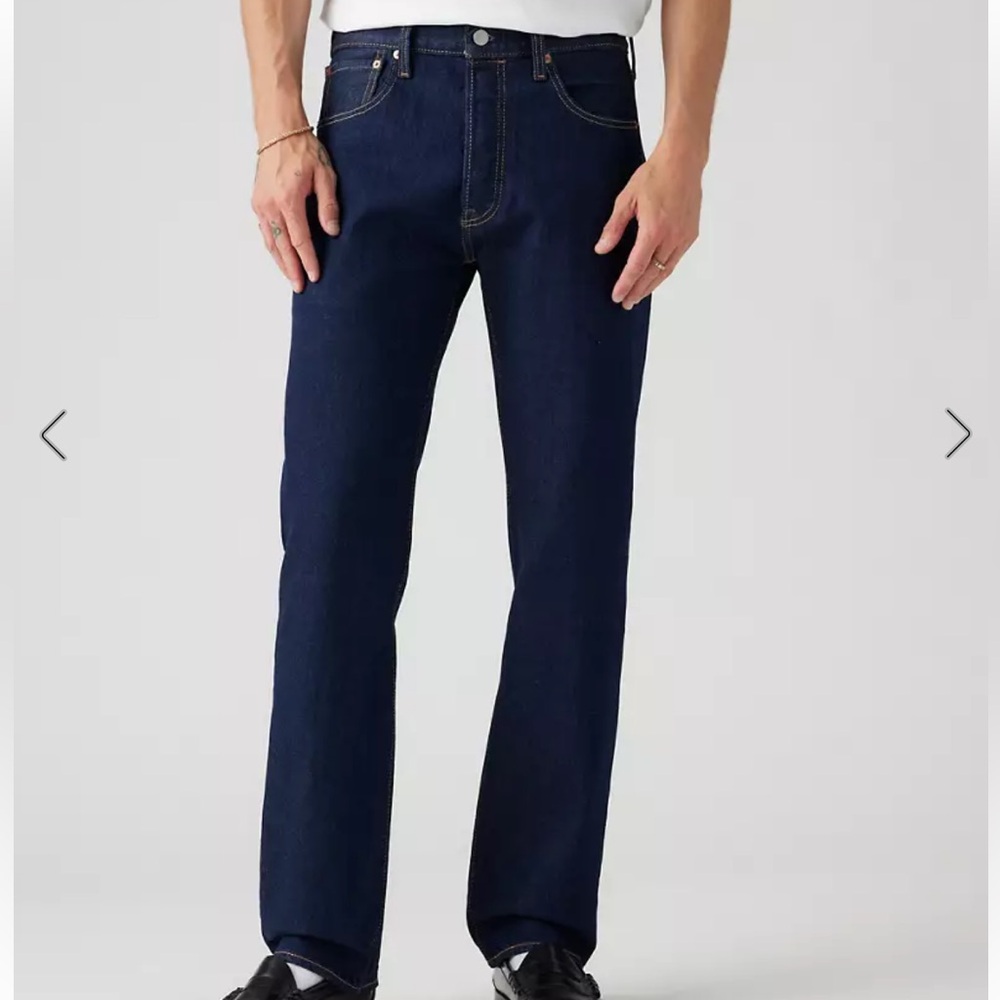 Levi's 501 Original Fit Dark Blue Men’s Jeans Sz 38X29 NWT - Picture 6 of 7
